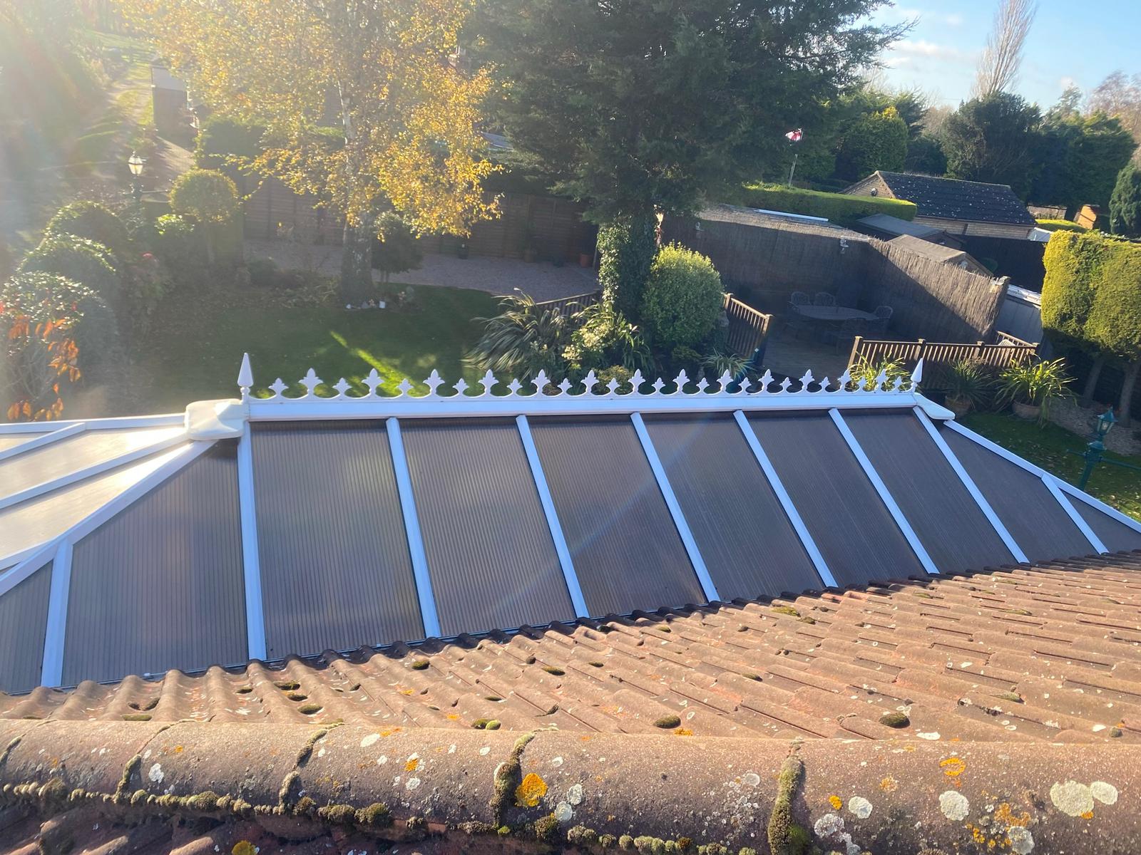 Conservatory roof cleaning from Boltons Window Cleaning