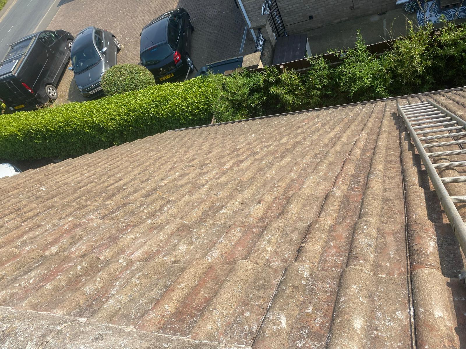 House Roof cleaning, after from Boltons Window Cleaning